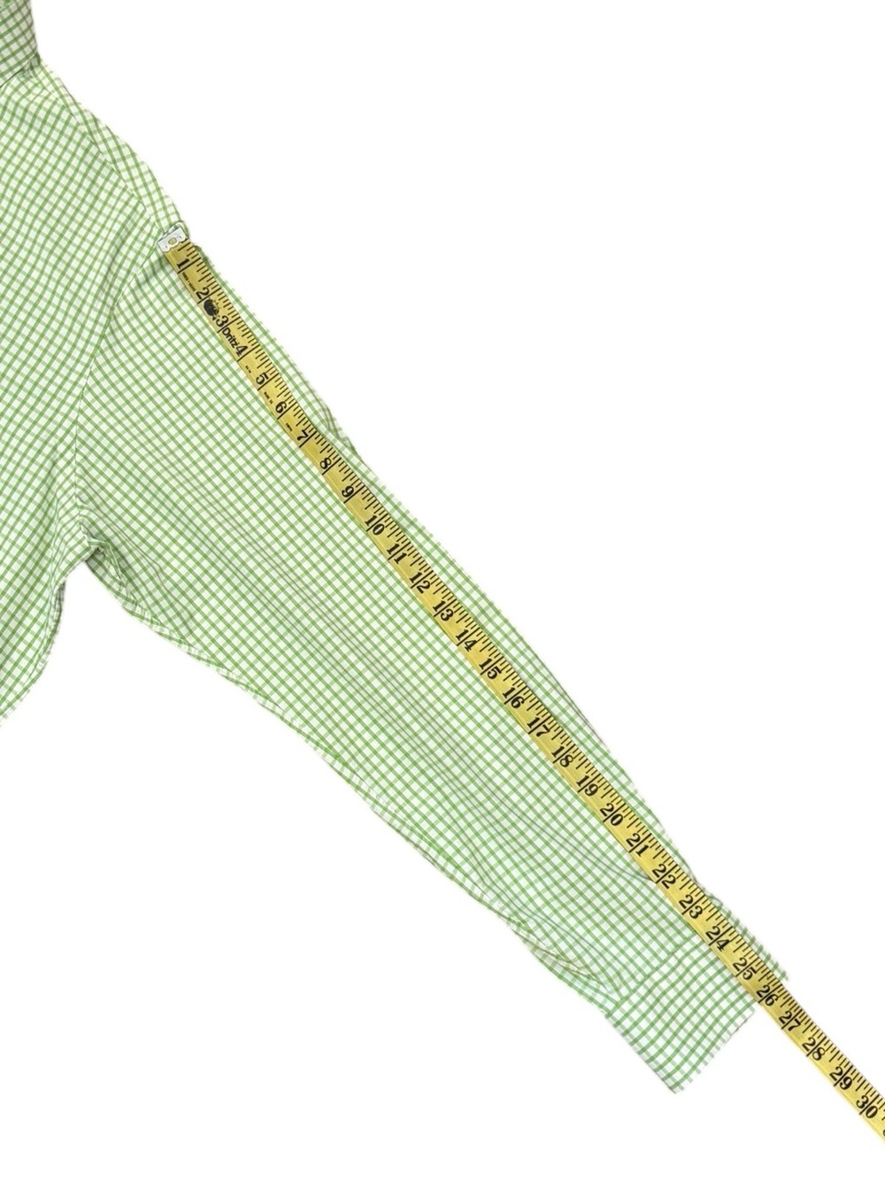 Polo Ralph Lauren Performance Green Gingham Stretch Button Down Shirt XL - Picture 10 of 12